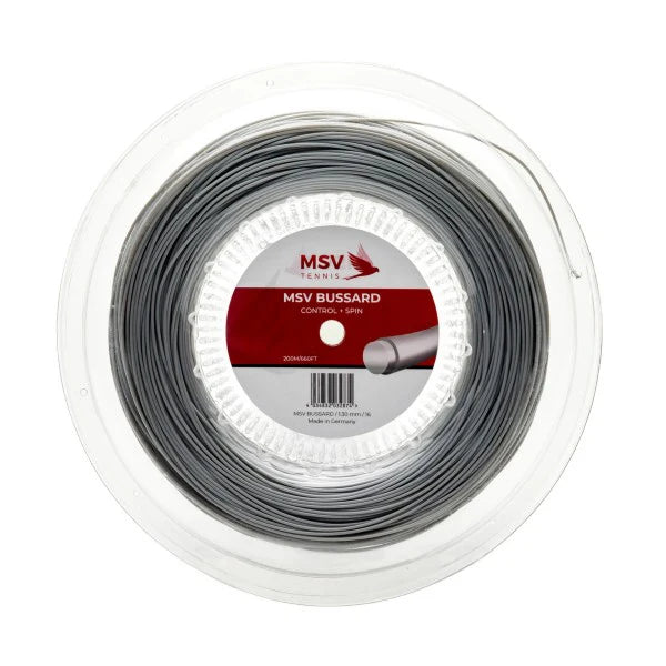 MSV Bussard Tennis String Reel 200m 17/1.20mm - Silver