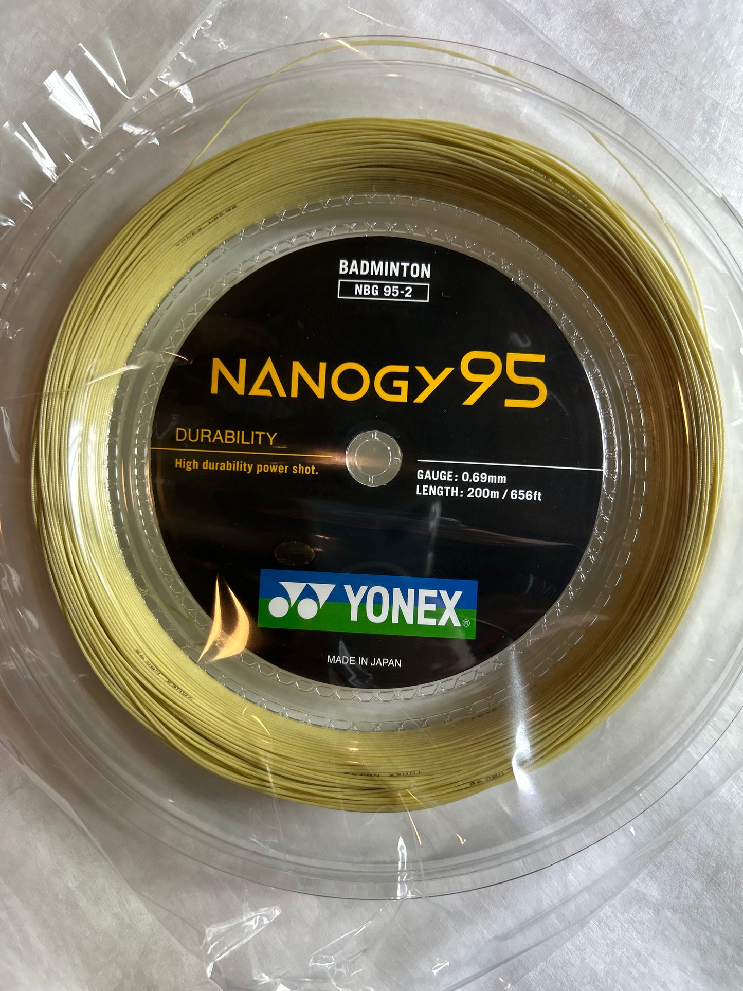 Yonex Nanogy 95 Badminton String Reel - Cosmic Gold