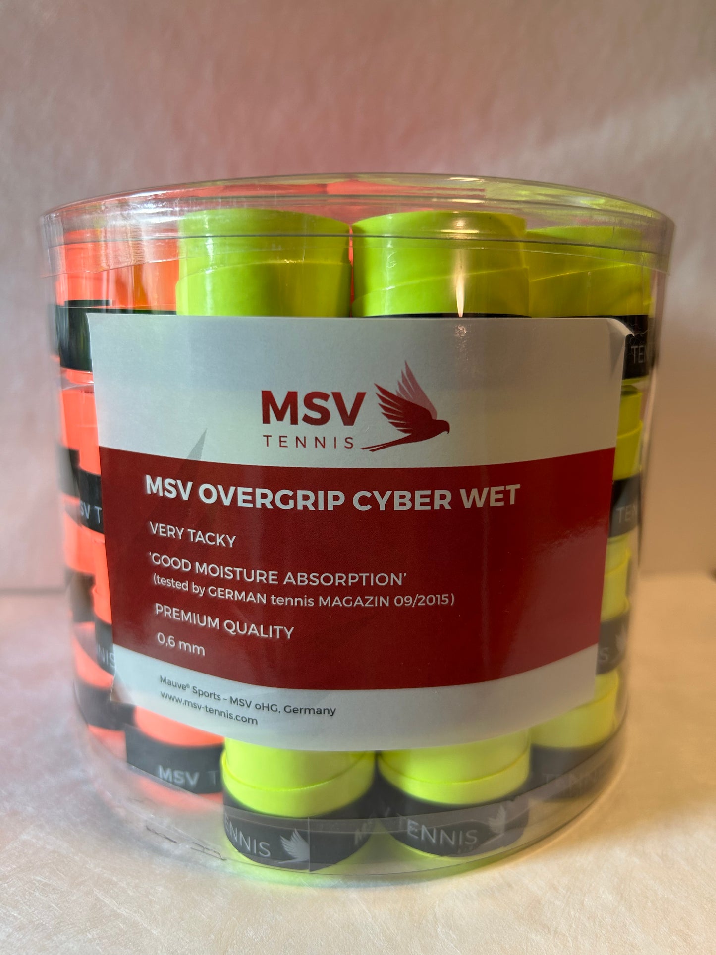 MSV Overgrip Cyber Wet 60 / pack - 3 neon colors mixed