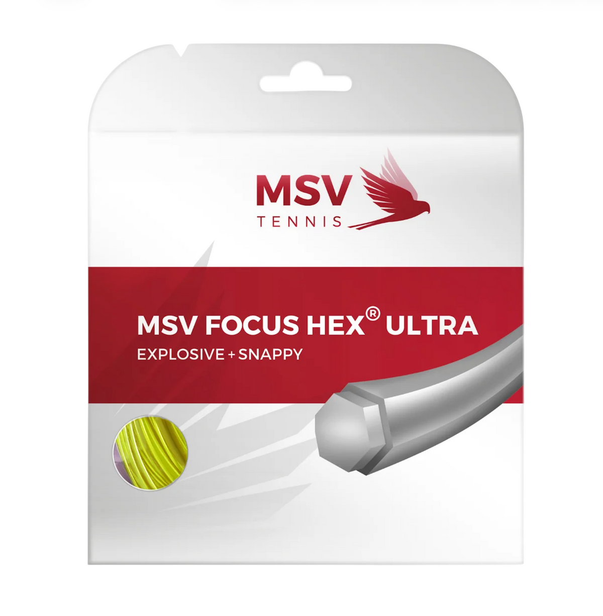 MSV Focus Hex Ultra 1.25 Tennis String Set – Neon Yellow