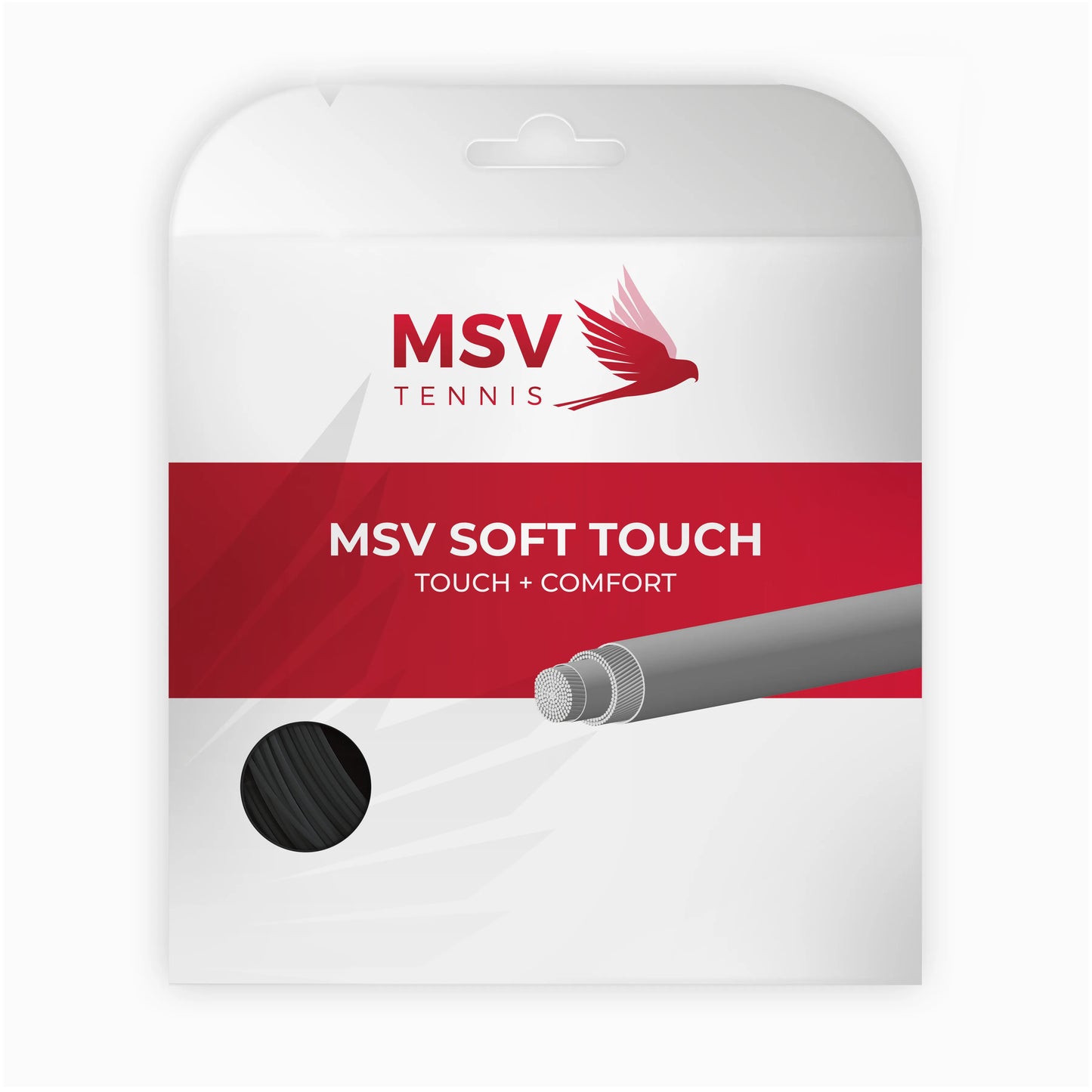 MSV Soft Touch Tennis String Set 1.30mm / 16 black
