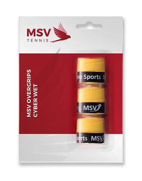 MSV Overgrip Cyber Wet, 3 / pack, yellow