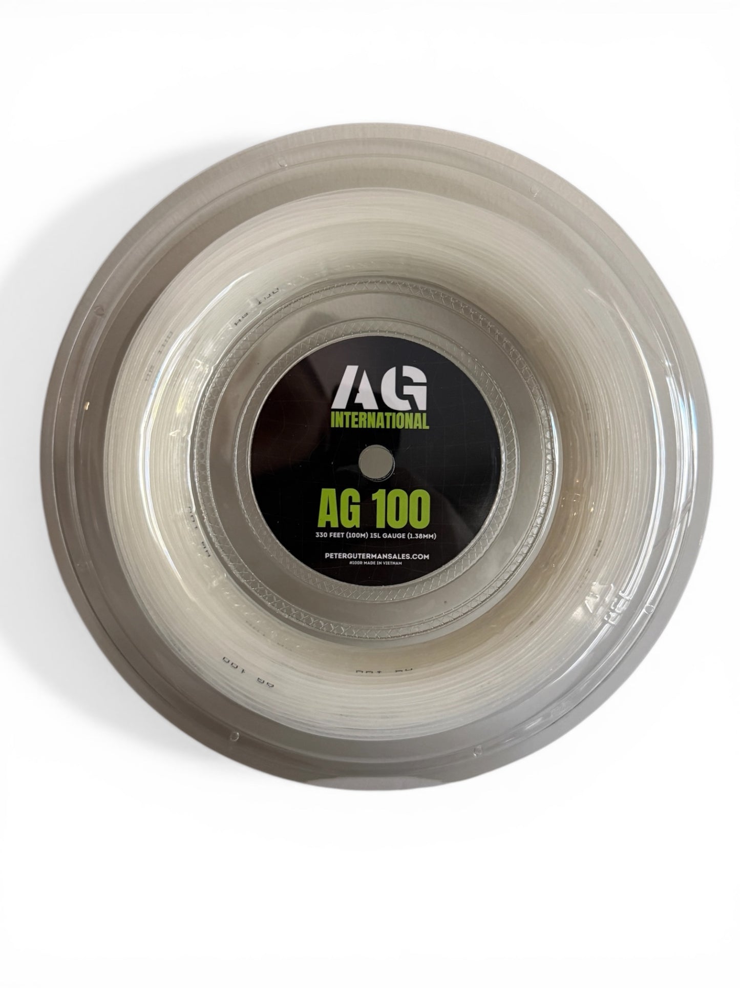 AG Nylon White Double Wrapped 330' Reel - Tennis String