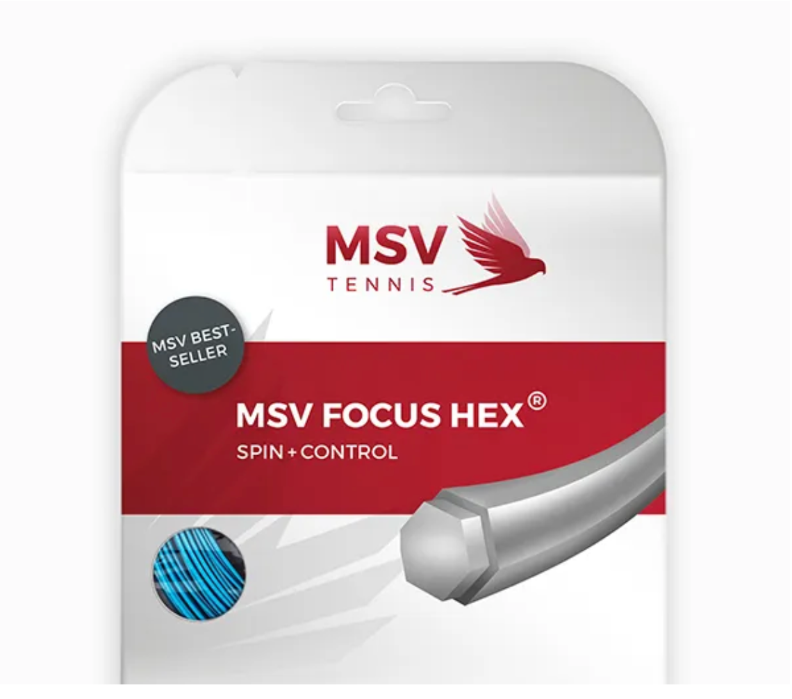MSV Focus HEX Tennis String Set 12m 1.10 mm - Sky Blue
