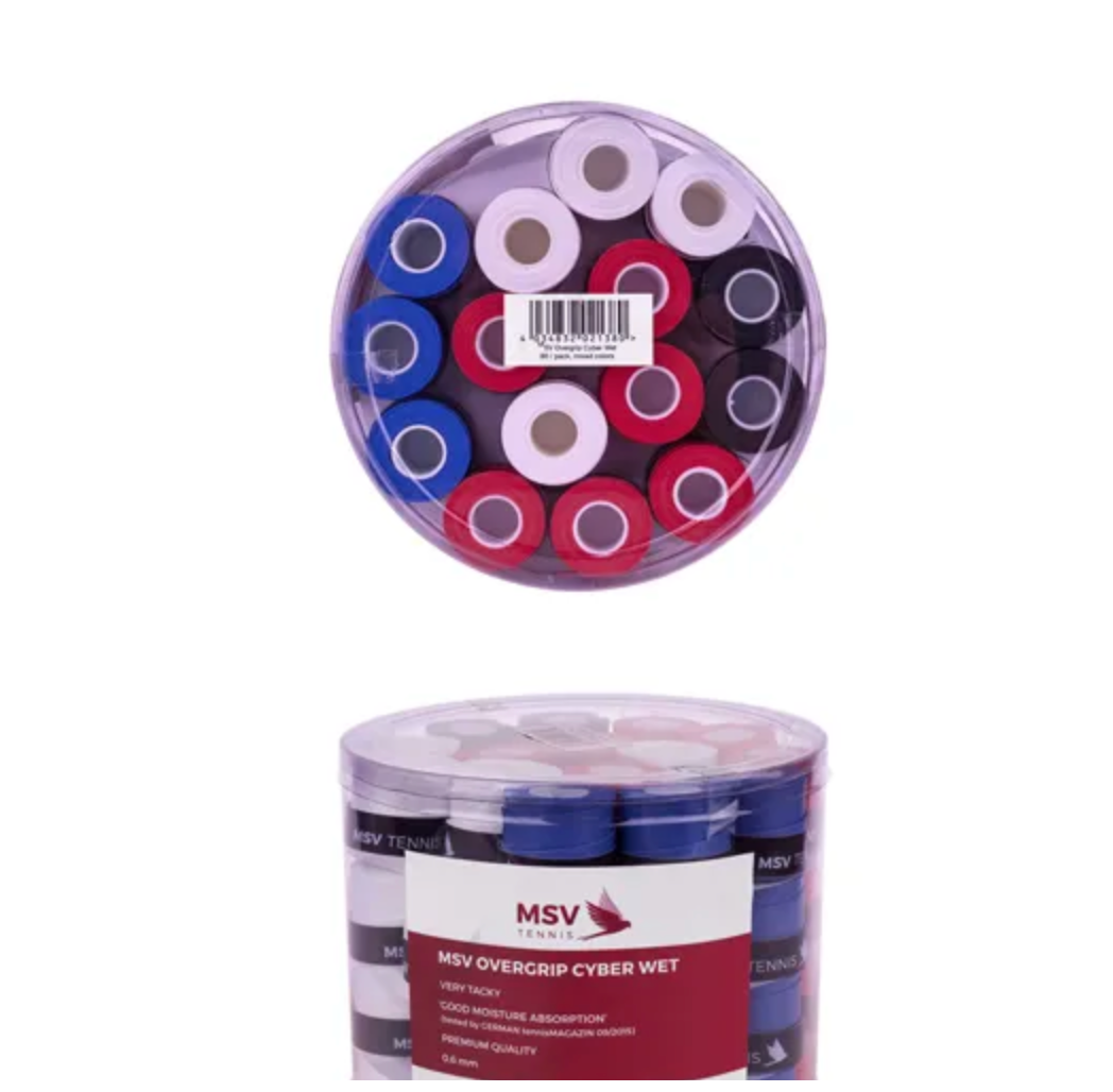 MSV Overgrip Cyber Wet - 60 / pack - 4 colors mixed