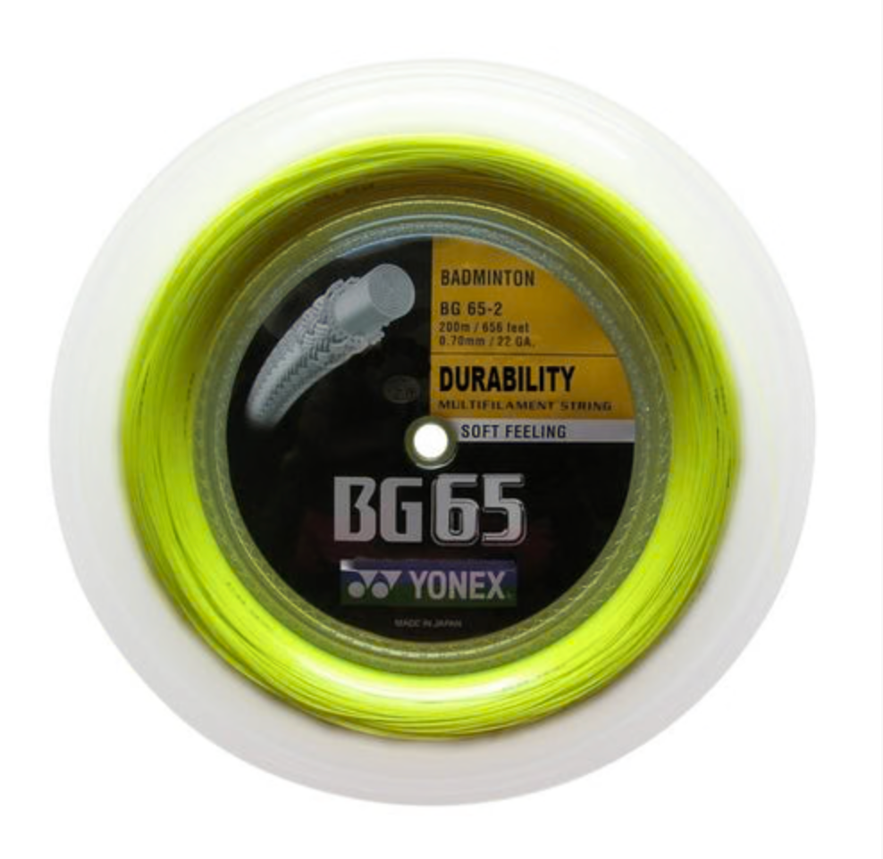 Yonex BG 65 Badminton String Reel - Yellow