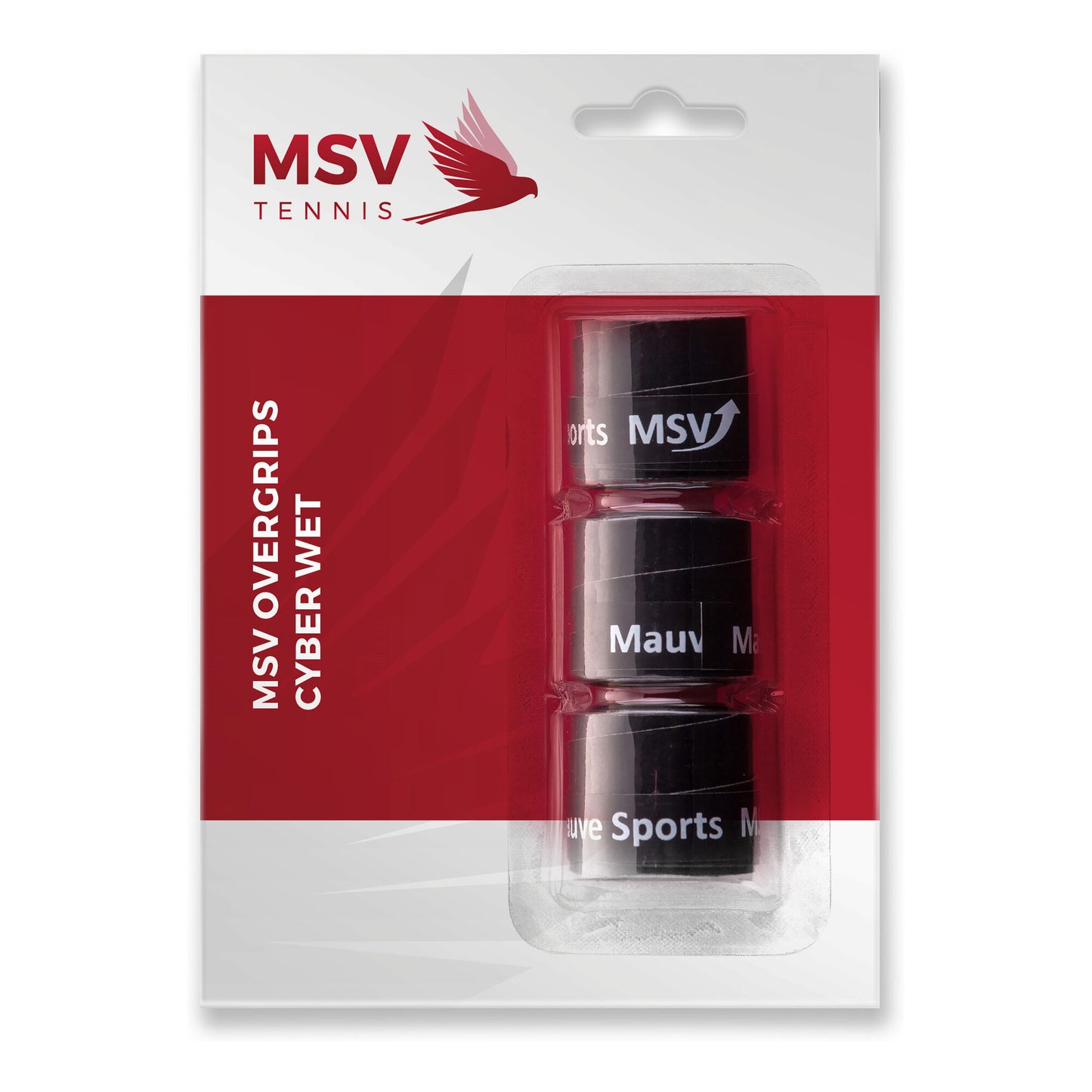 MSV Overgrip Cyber Wet, 3 / pack, black