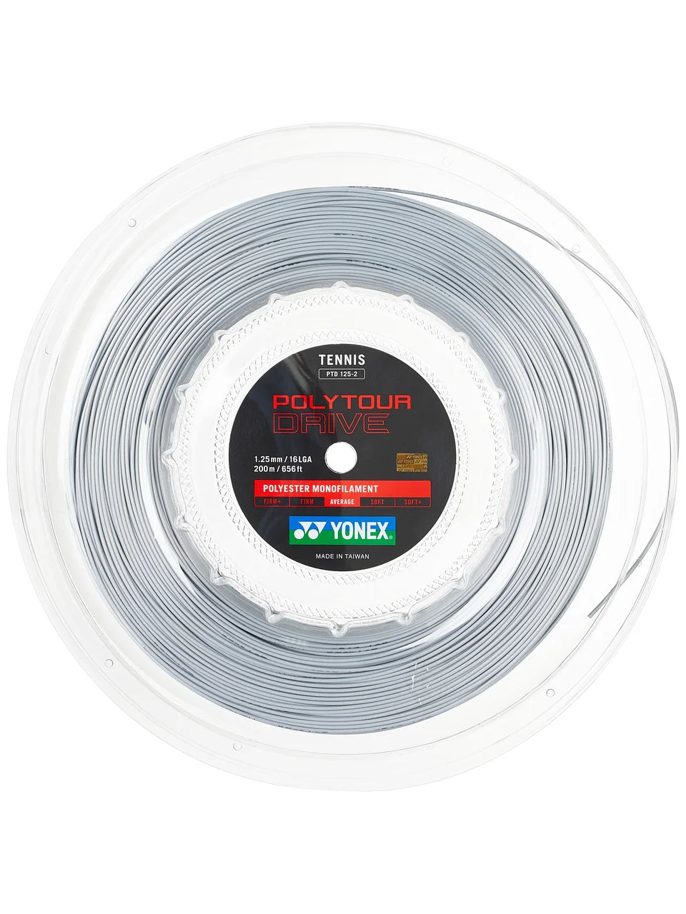 Yonex Poly Tour Drive 125/16L Tennis String Reel Silver
