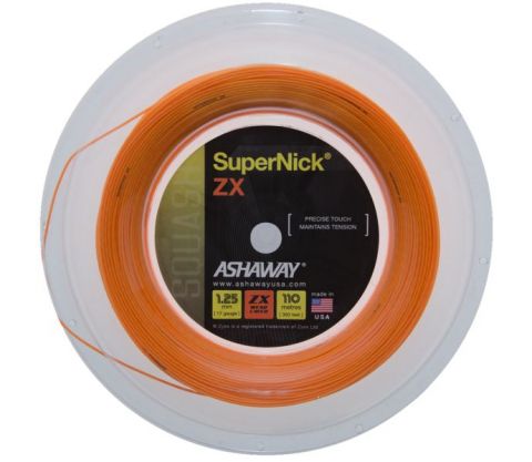 Ashaway SUPERNICK ZX 1.25 Orange 360' REEL - Squash