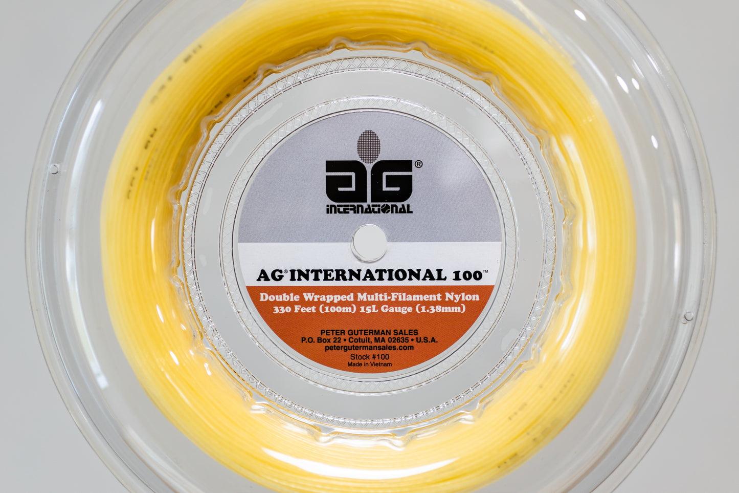 AG 100 Nylon Natural Double Wrapped 330' Reel - Tennis String