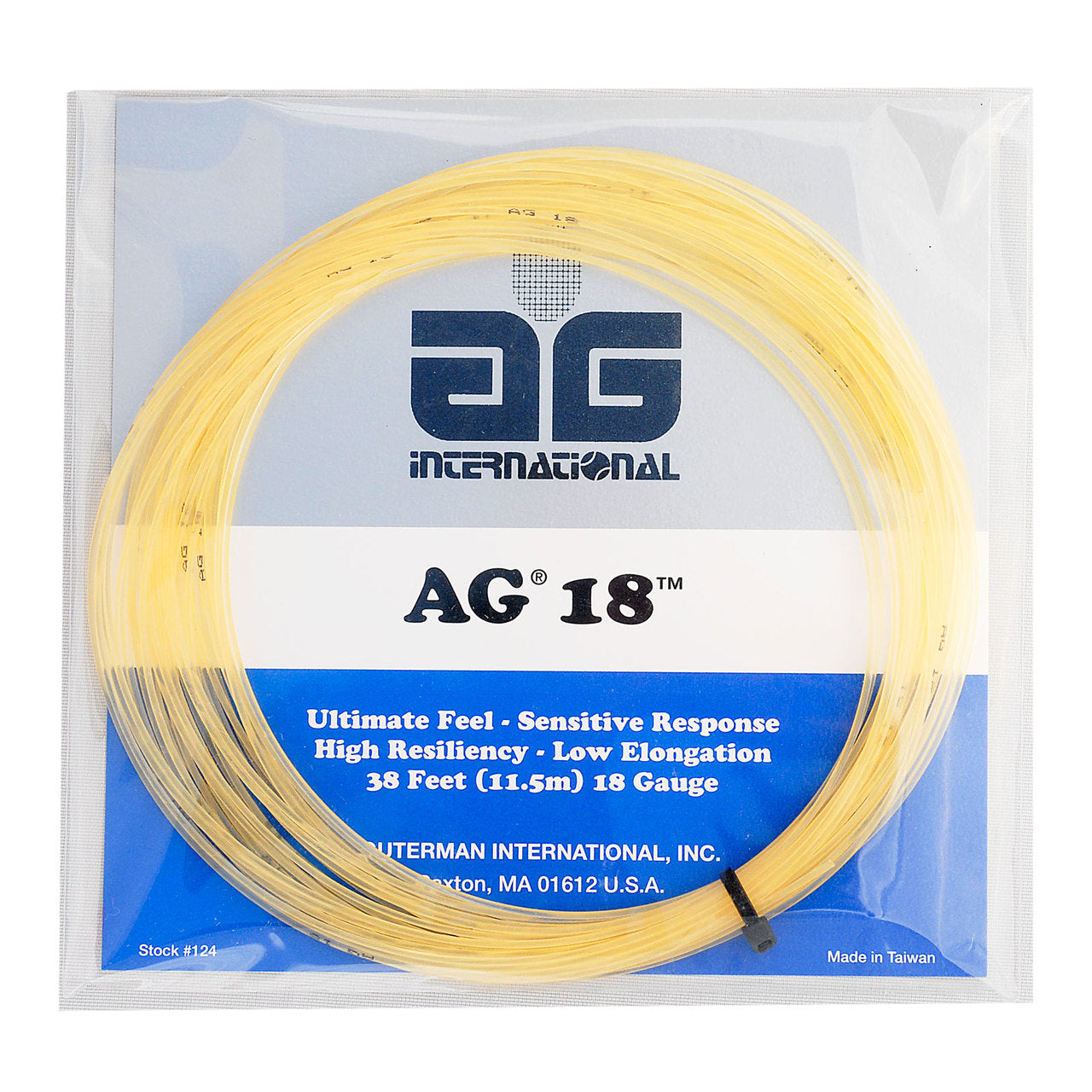 AG 18 Tennis String Set-18-Natural