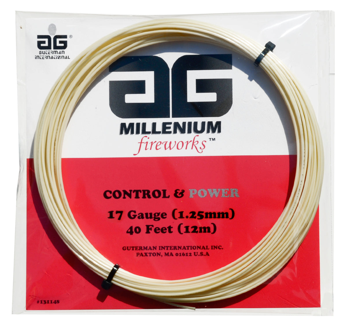 AG Millenium Fireworks Tennis String Set-17-Natural