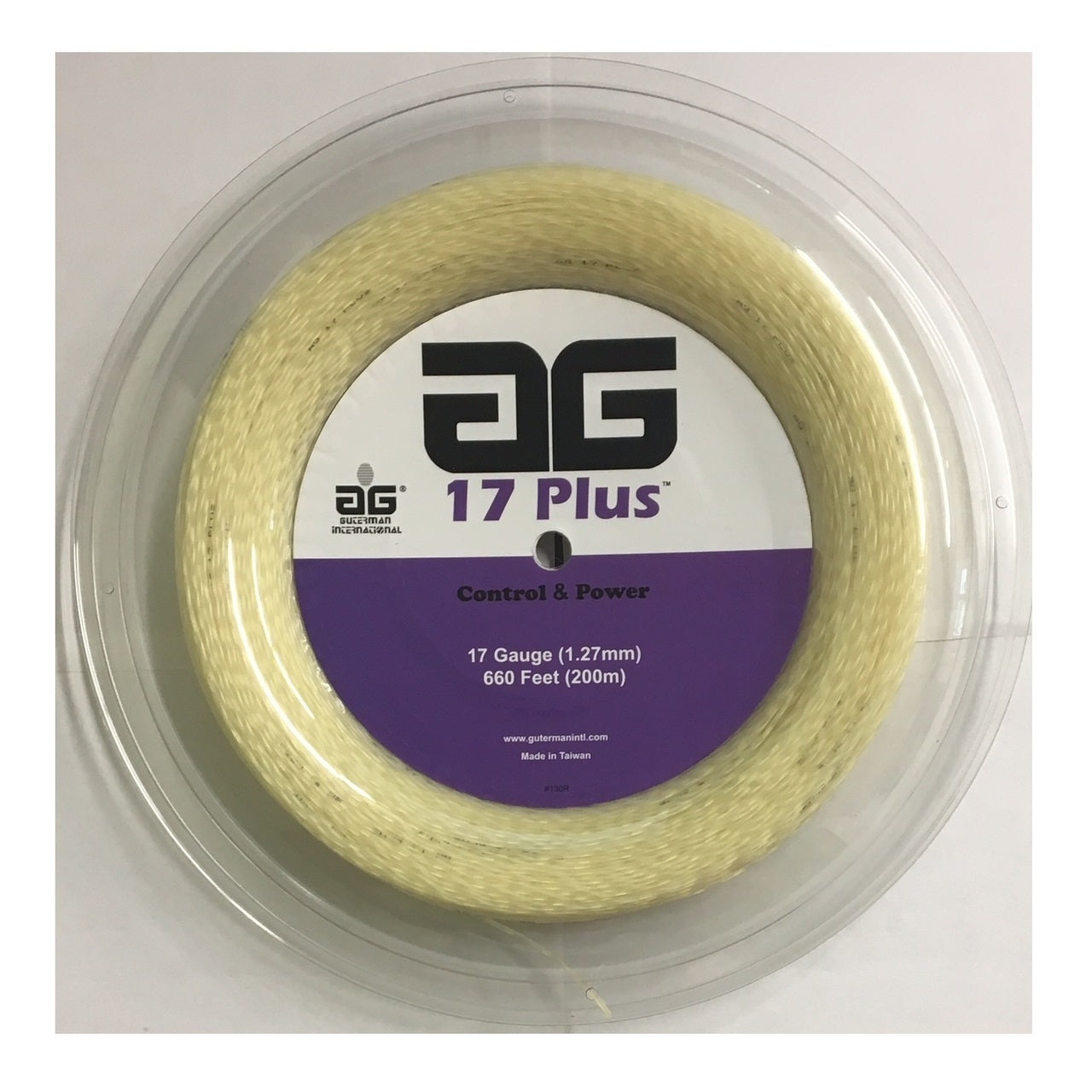AG 17 Plus Tennis String Reel - White