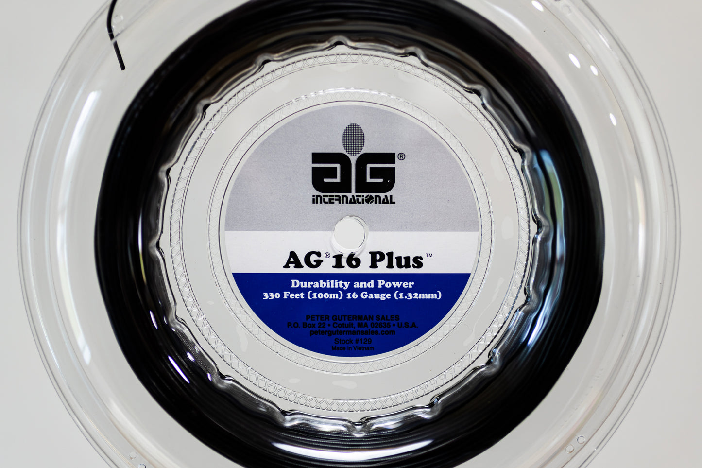 AG 16 Synthetic Gut Plus Black Tennis String