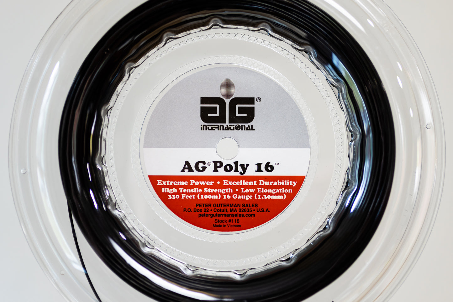 AG Poly 16 Reel 330' Black