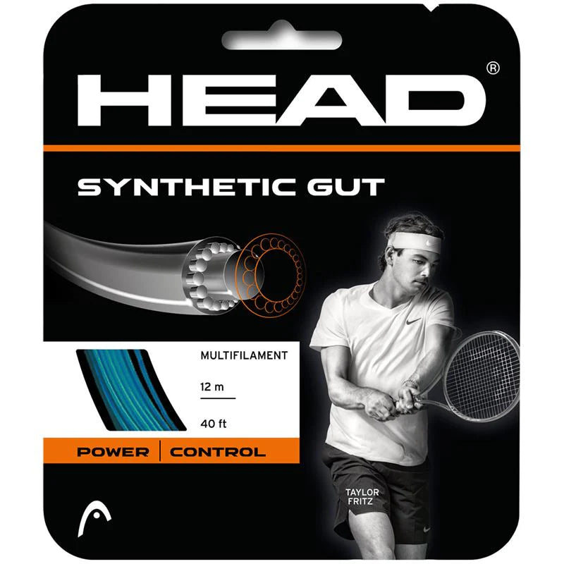 Head Synthetic Gut Tennis String Set-17G Blue