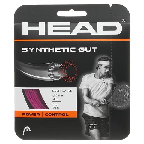 Head Synthetic Gut Tennis String Set-17G PINK