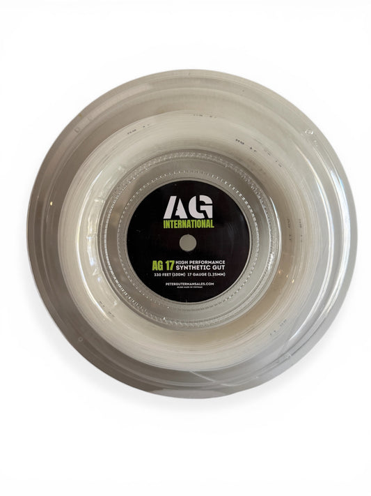 AG 17 Synthetic Gut Tennis String Reel-17-White