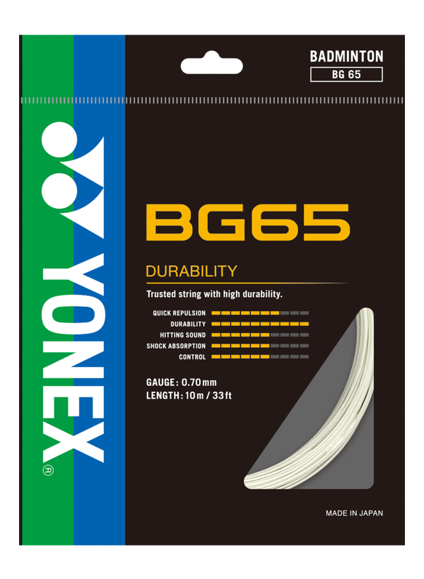 Yonex BG 65 Badminton String - White