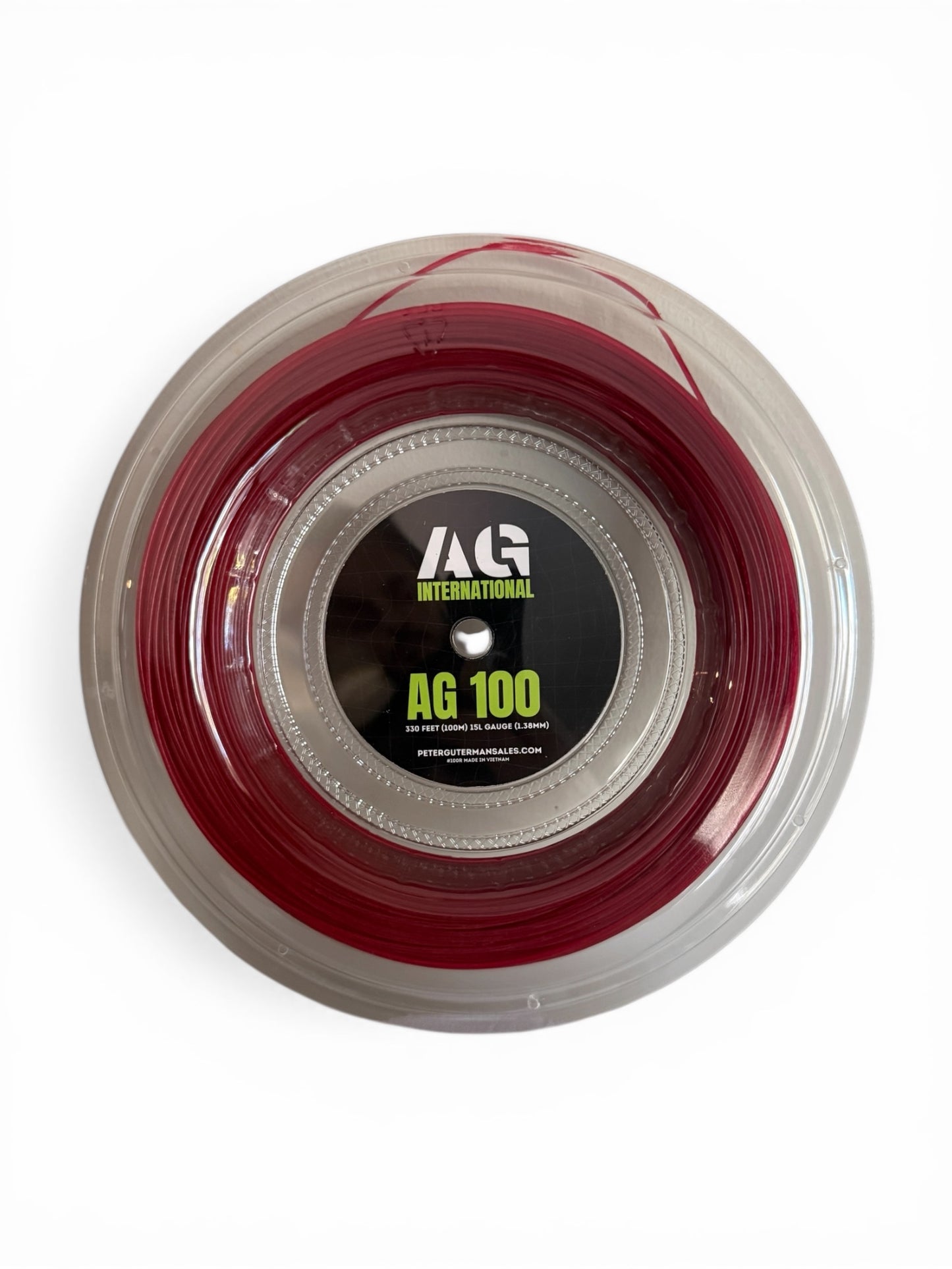 AG 100  Nylon Red Double Wrapped 330' Reel - Tennis String