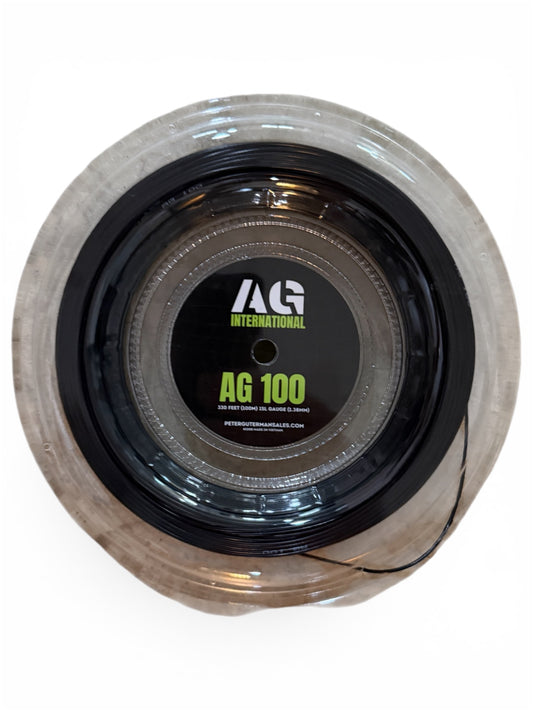 AG  100 Nylon Black Double Wrapped 330' Reel - Tennis String
