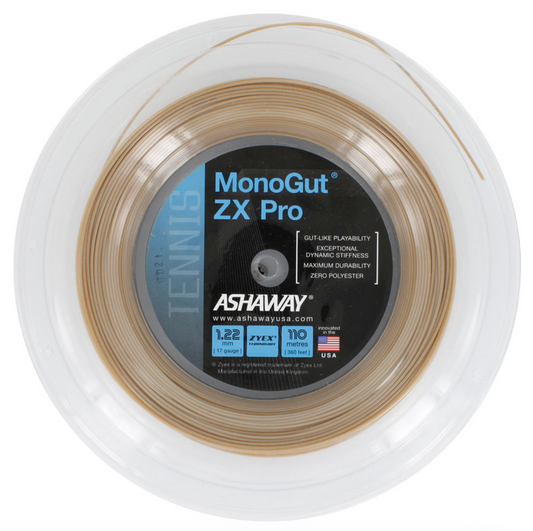 Ashaway Monogut ZX Pro 17 360' Reel - Natural