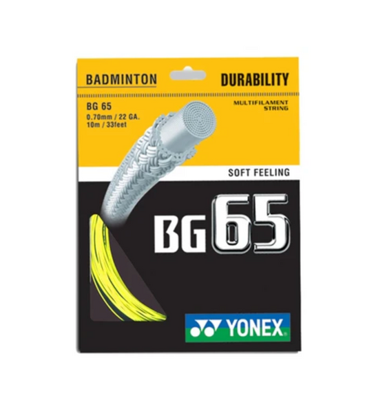 Yonex BG 65 Badminton String - Yellow