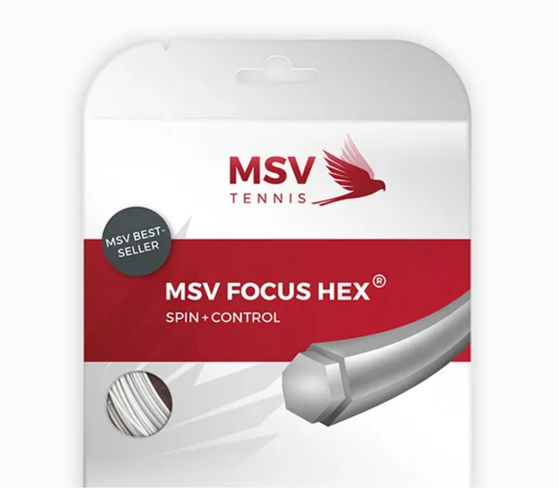 MSV Focus HEX Tennis String 12m 1.10 mm - White