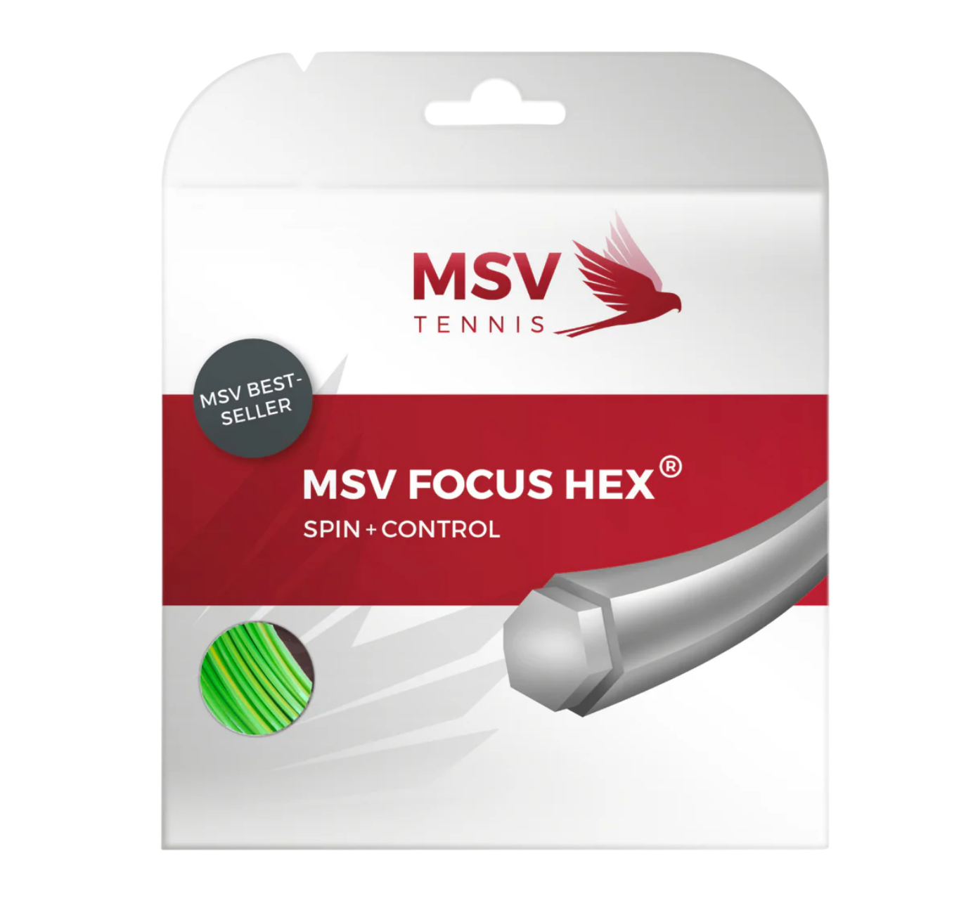 MSV Focus HEX Tennis String Set 12m 1.23mm - Green
