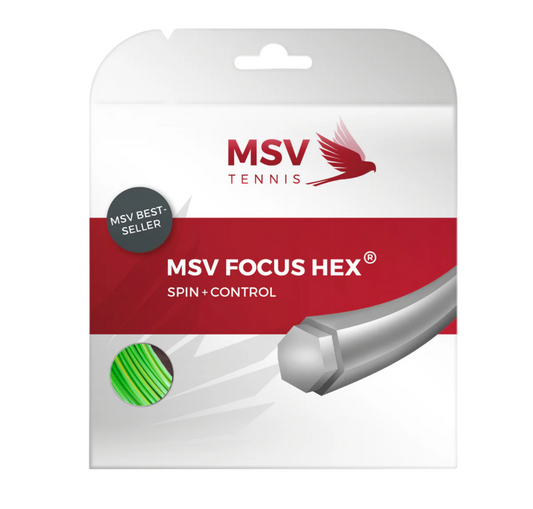 MSV Focus HEX Tennis String Set 12m 1.23mm - Green