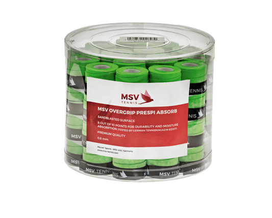 MSV Green Overgrip Prespi Absorb - 60 Pack