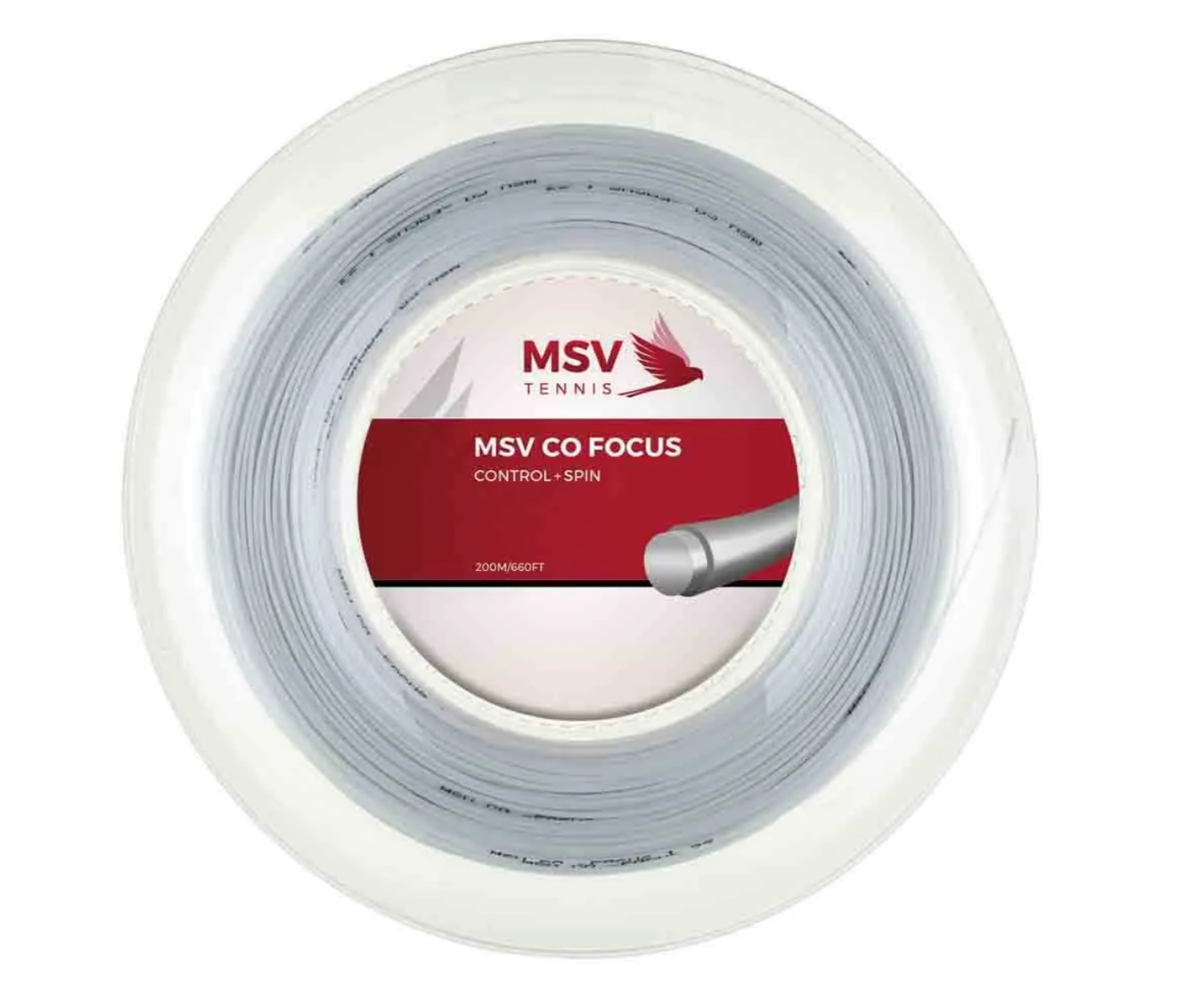MSV Co Focus Tennis String 200m 1.23 mm - White