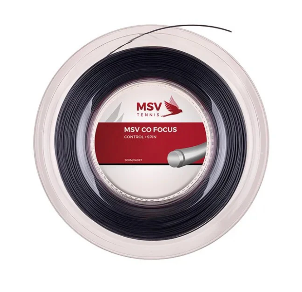 MSV Co Focus Tennis String 200m 1.23 mm - Black