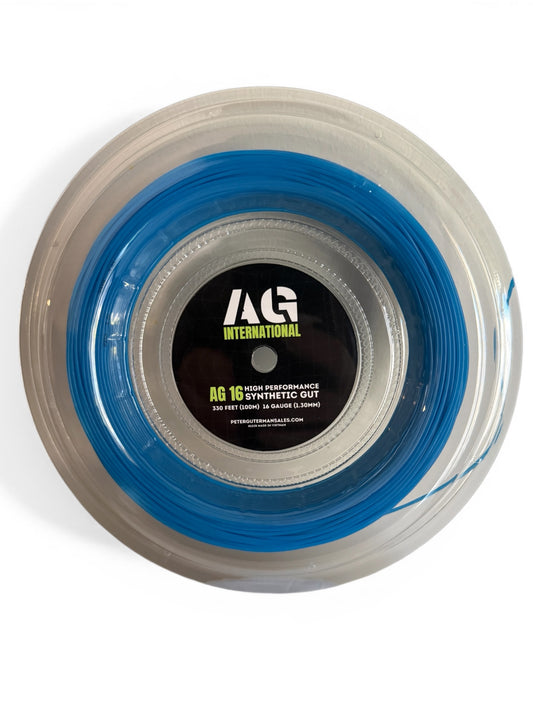 AG 16 Synthetic Gut Tennis String Reel-16-Blue