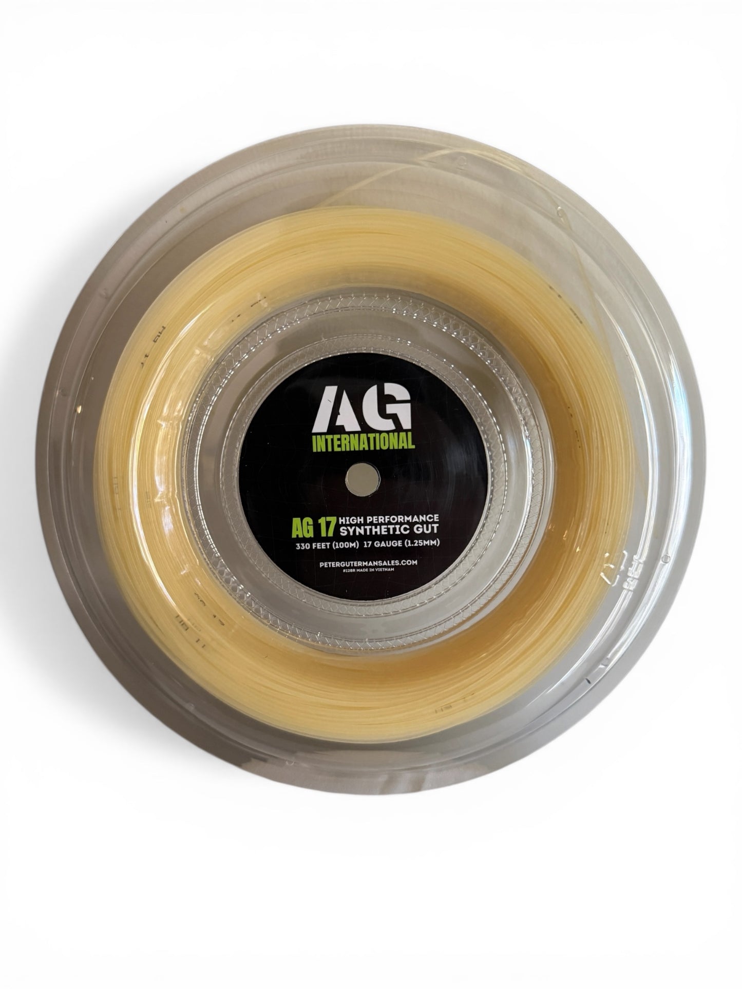 AG 17 Synthetic Gut Tennis String Reel-17-Natural