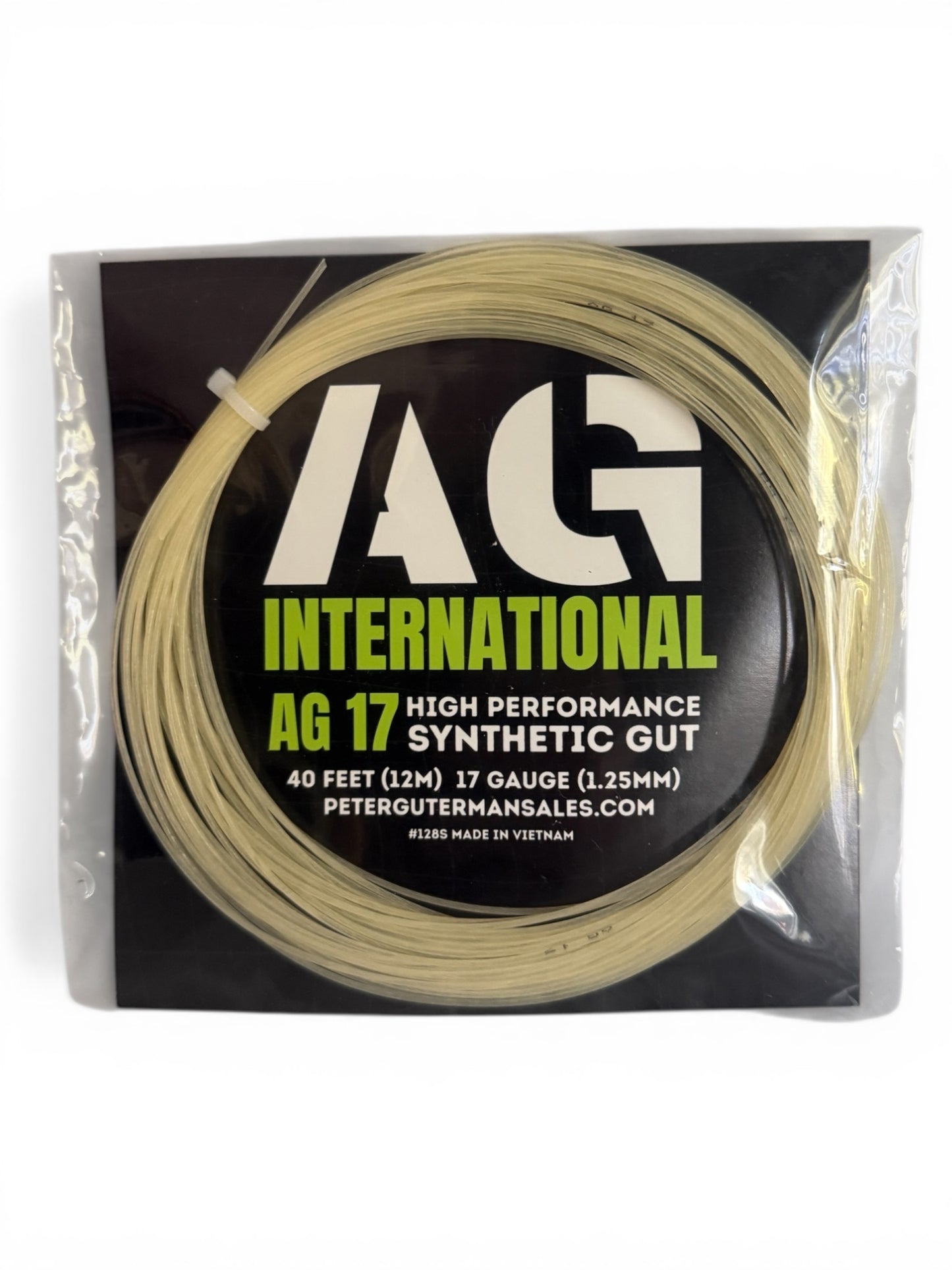 AG 17 Synthetic Gut Tennis String Set-Natural