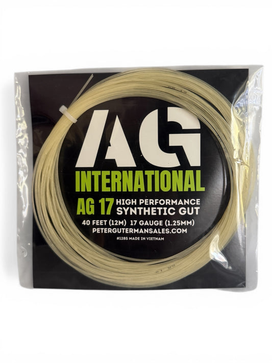AG 17 Synthetic Gut Tennis String Set-Natural