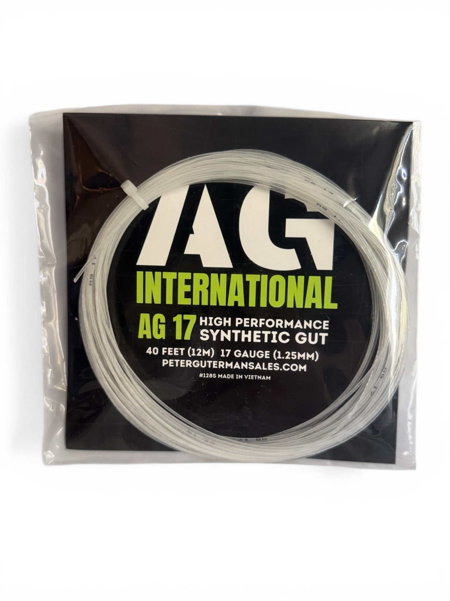 AG 17 Synthetic Gut Tennis String Set-White