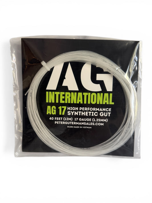AG 17 Synthetic Gut Tennis String Set-White