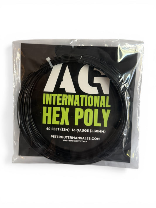 AG HEX POLY set 16g (1.20mm) Black