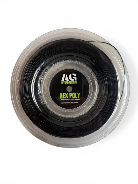 AG HEX POLY Reel 660 (200m) 16g (1.30mm) Black