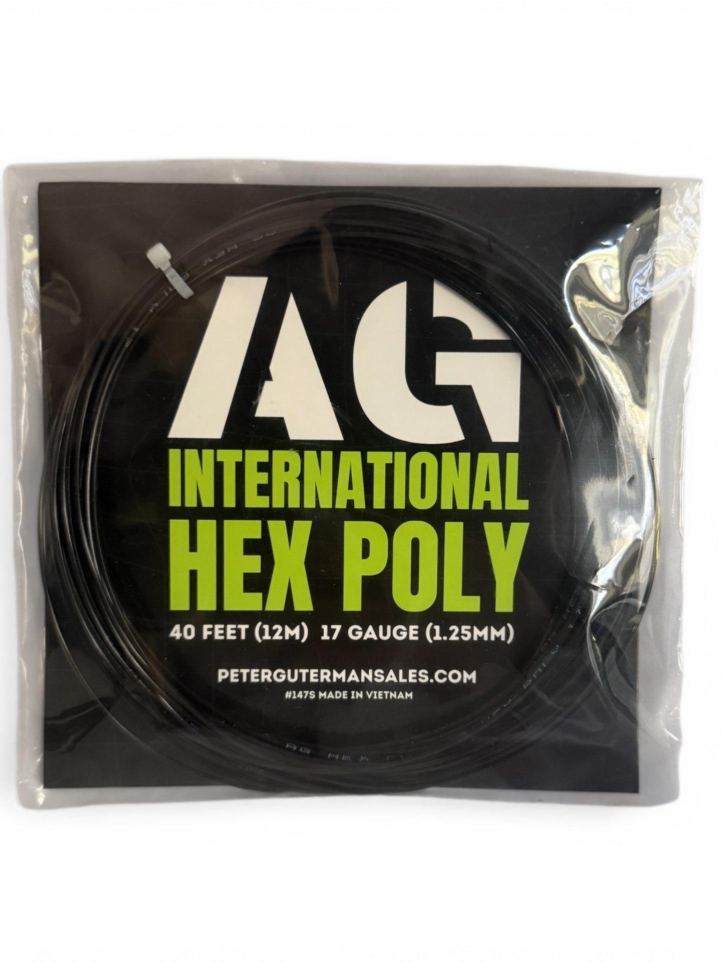 AG HEX POLY set 17g (1.25mm) Black