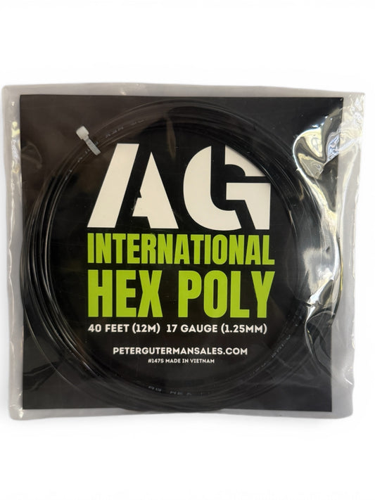 AG HEX POLY set 17g (1.25mm) Black