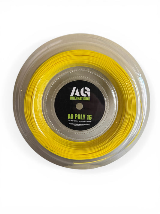 AG Poly 16  Yellow Tennis String Reel  330'