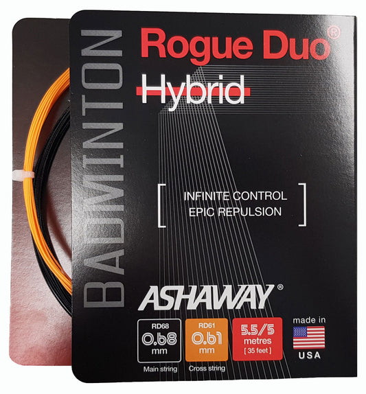 Ashaway Rogue Duo Hybrid Badminton String Set