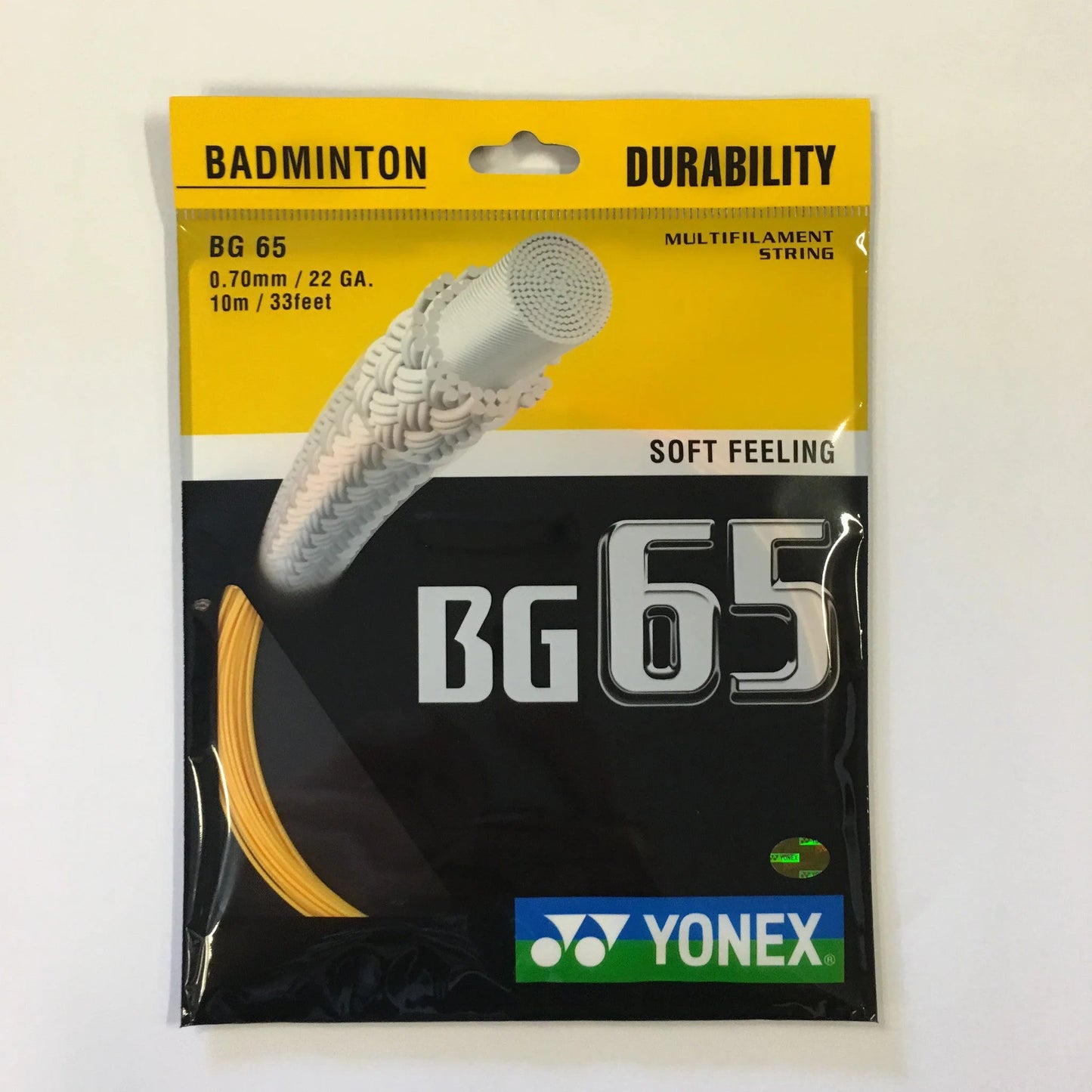 Yonex BG 65 Badminton String - Orange