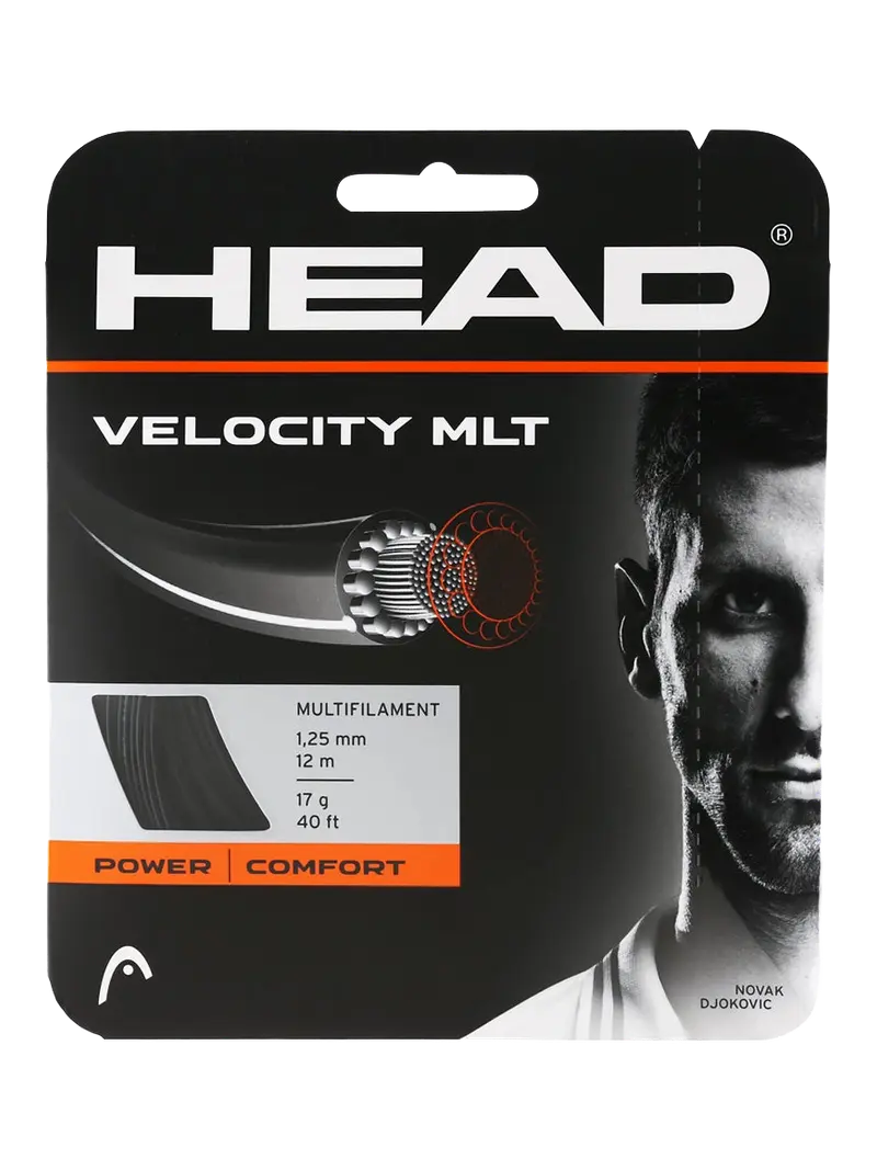 Head Velocity MLT 17g Tennis String Set - Black