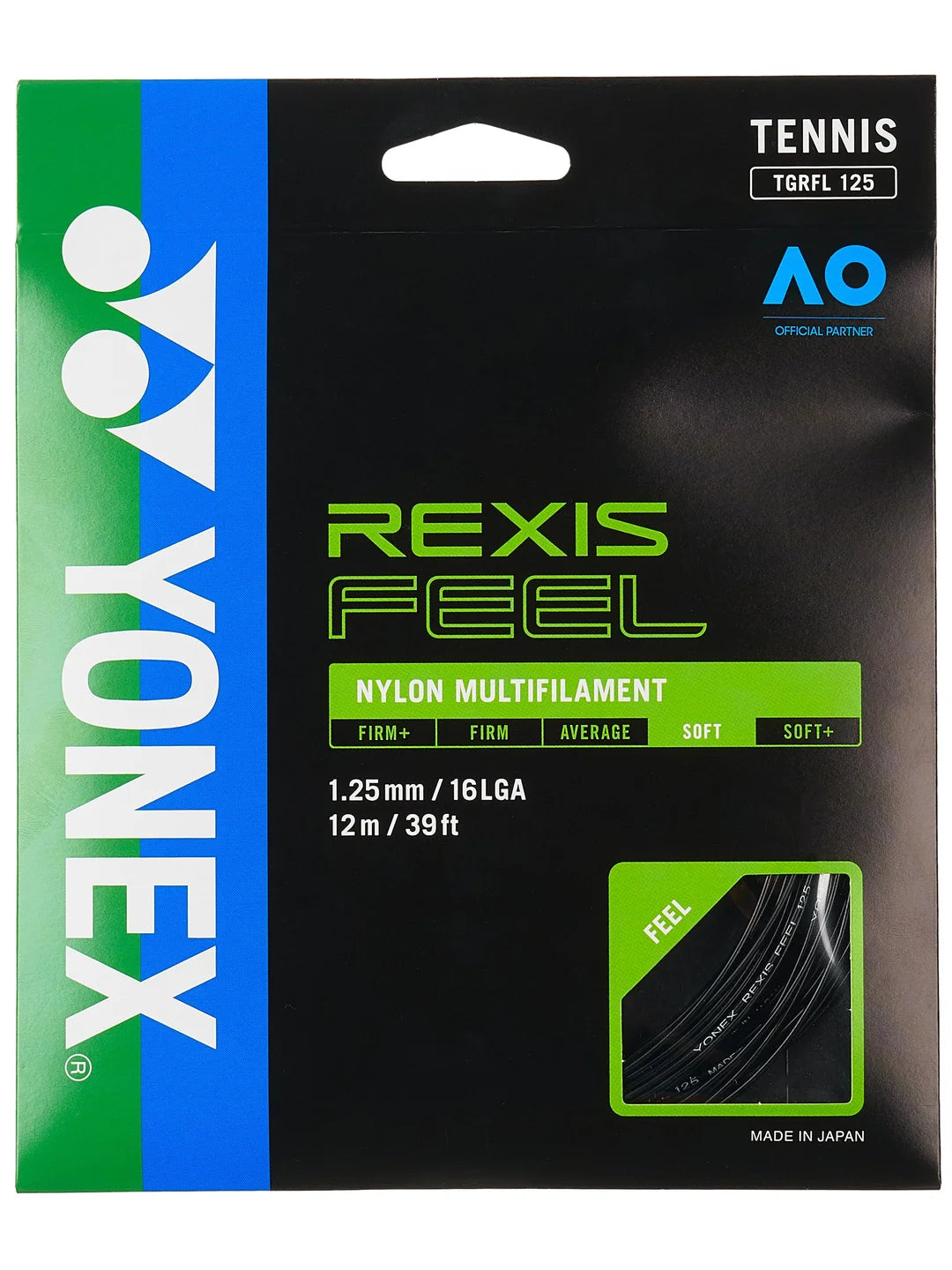 Yonex Rexis Feel 16L/1.25 String Black