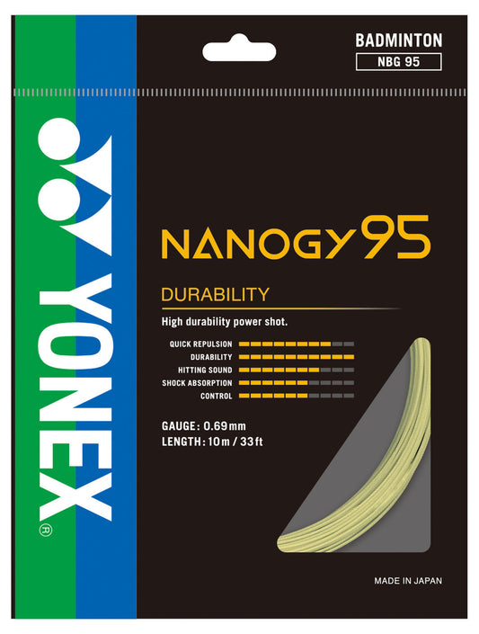 Yonex Nanogy 95 Badminton String - Cosmic Gold