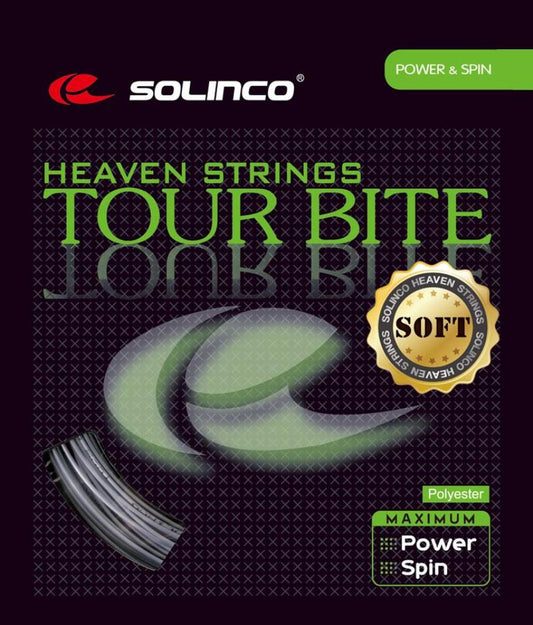 Solinco Tour Bite Soft Tennis String Set-16L-Light Silver